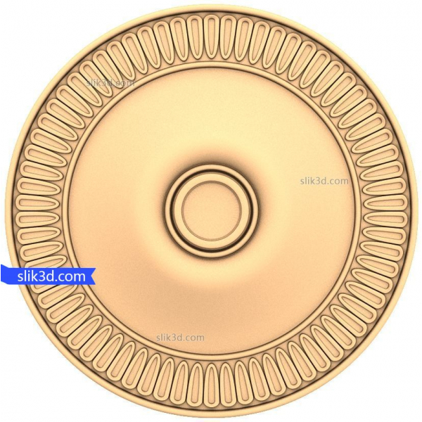 Modello STL 3D di rosetta circolare classica per CNC Modello STL 3D di rosetta circolare classica per CNC