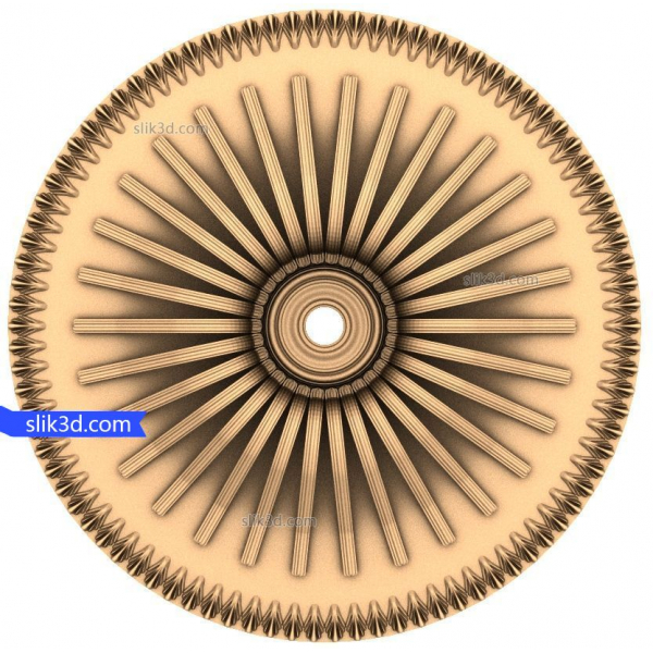 선버스트 장식 장미 3D STL 모델 선버스트 장식 장미 3D STL 모델