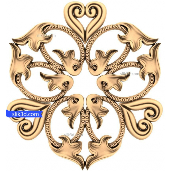 แบบจำลอง 3D STL ของ Floral Harmony สำหรับ CNC แบบจำลอง 3D STL ของ Floral Harmony สำหรับ CNC