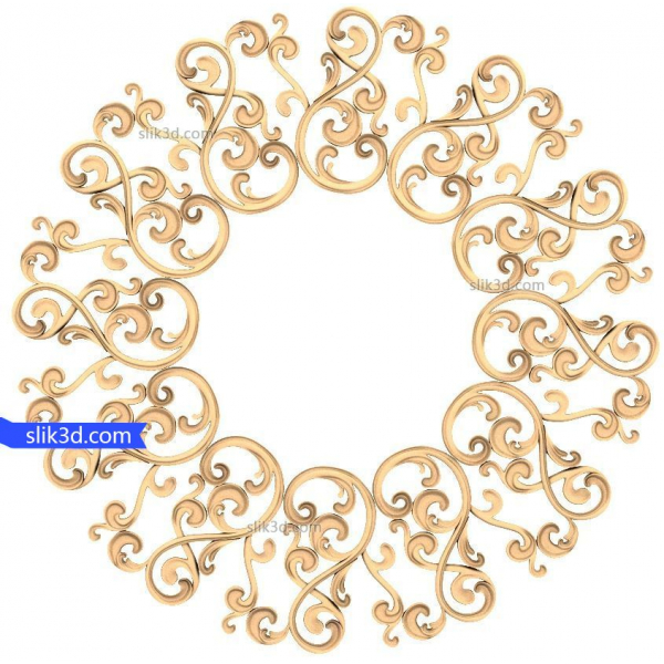Elegantní 3D dekorační design pro CNC - Vintage Elegance Elegantní 3D dekorační design pro CNC - Vintage Elegance