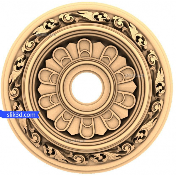 የአበባ Elegance ጣሪያ ሜዳሊያ 3D STL ሞዴል ለ CNC የአበባ Elegance ጣሪያ ሜዳሊያ 3D STL ሞዴል ለ CNC