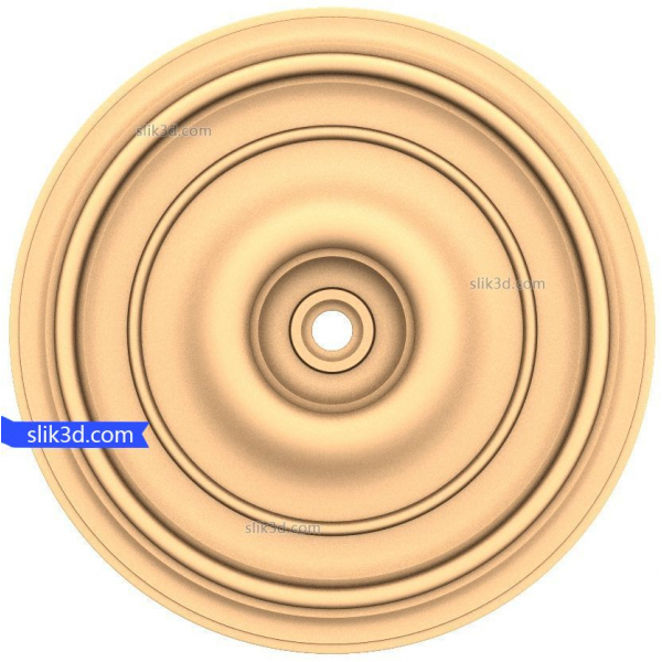 Modello 3D Elysian Rosette per CNC Modello 3D Elysian Rosette per CNC