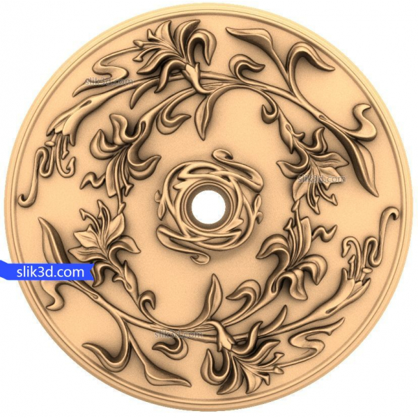 Medalion Floral Harmony - Model 3D STL pentru router CNC Medalion Floral Harmony - Model 3D STL pentru router CNC