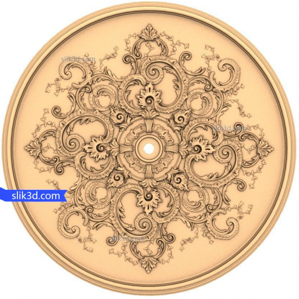 Ornamental Elegance Rosette - 3D STL model za CNC Ornamental Elegance Rosette - 3D STL model za CNC