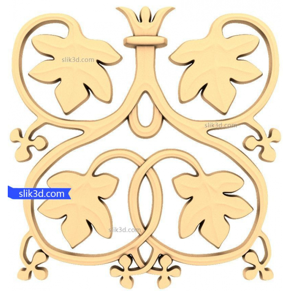 Elegant Vine 3D-Dekorplatte für CNC und 3D-Druck