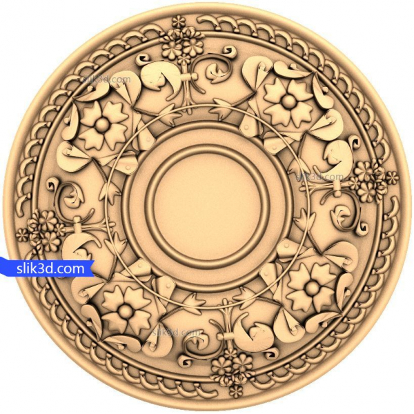 Floral Harmony 3D STL 모델 - 복잡한 장식 패널 Floral Harmony 3D STL 모델 - 복잡한 장식 패널