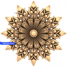 Lotus Bloom Decorative Rosette