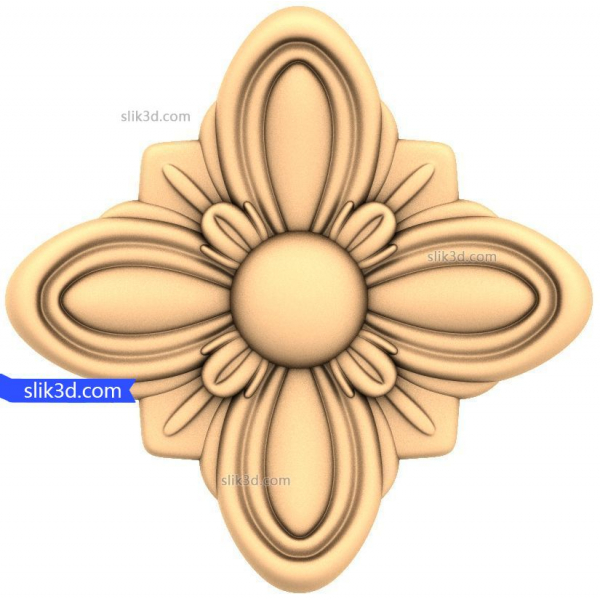 Modello 3D Floral Elegance per CNC e stampa 3D Modello 3D Floral Elegance per CNC e stampa 3D