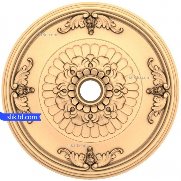 โมเดล 3D STL Elegance Rosette สำหรับ CNC และงานไม้ โมเดล 3D STL Elegance Rosette สำหรับ CNC และงานไม้