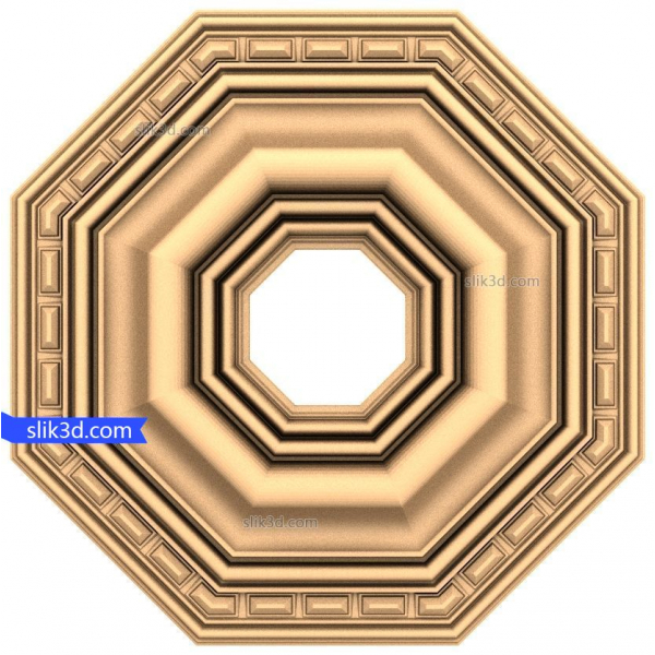 Achteckiges Elegance-Dekorpanel 3D-STL-Modell für CNC Achteckiges Elegance-Dekorpanel 3D-STL-Modell für CNC