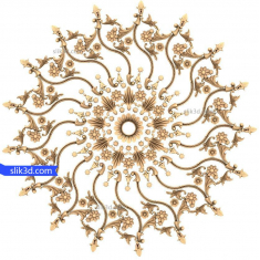 Çiçəkli Parlaq Mandala