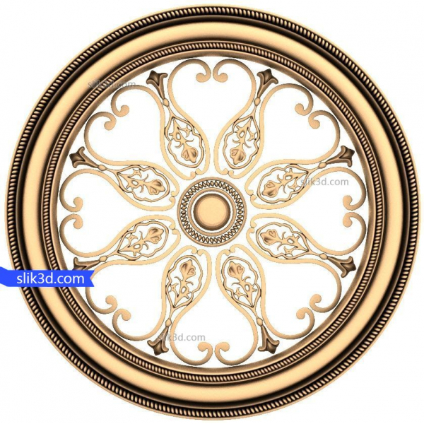 Floral Radiance Panel 3D STL model pro CNC Floral Radiance Panel 3D STL model pro CNC