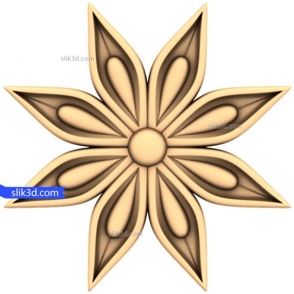 Florale Eleganz 3D-Modell für CNC Florale Eleganz 3D-Modell für CNC