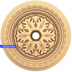 Çiçəkli Medalyon Relyefi