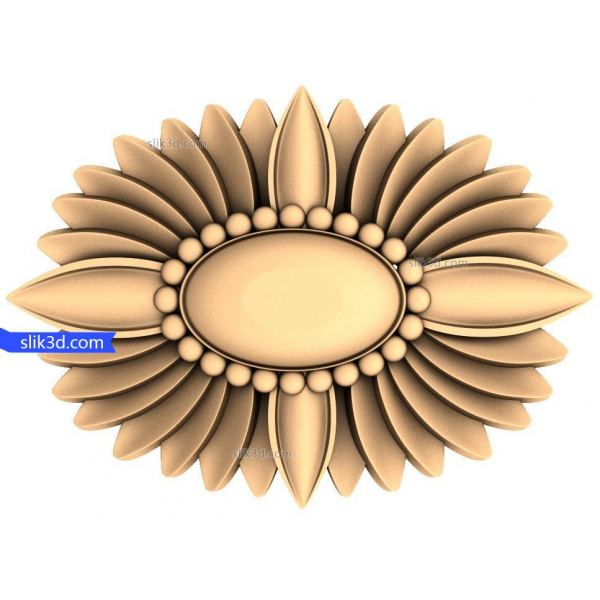Sunburst Medallion 3D STL-model til CNC- og 3D-print Sunburst Medallion 3D STL-model til CNC- og 3D-print