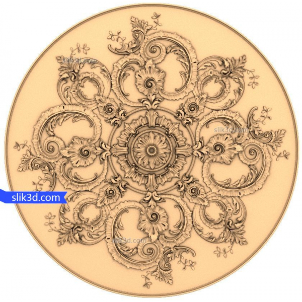 Simfoni Bunga Indah 3D STL Model untuk Router CNC