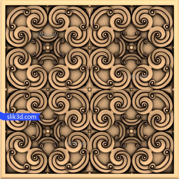 CNC용 Eternal Swirl Panel 3D STL 모델 CNC용 Eternal Swirl Panel 3D STL 모델