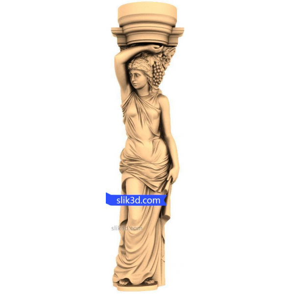 الهه Caryatid 3D STL مدل های CNC و چاپ 3D الهه Caryatid 3D STL مدل های CNC و چاپ 3D