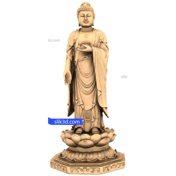 แบบจำลอง 3D STL พระพุทธรูปดอกบัวสำหรับงานกัด CNC แบบจำลอง 3D STL พระพุทธรูปดอกบัวสำหรับงานกัด CNC