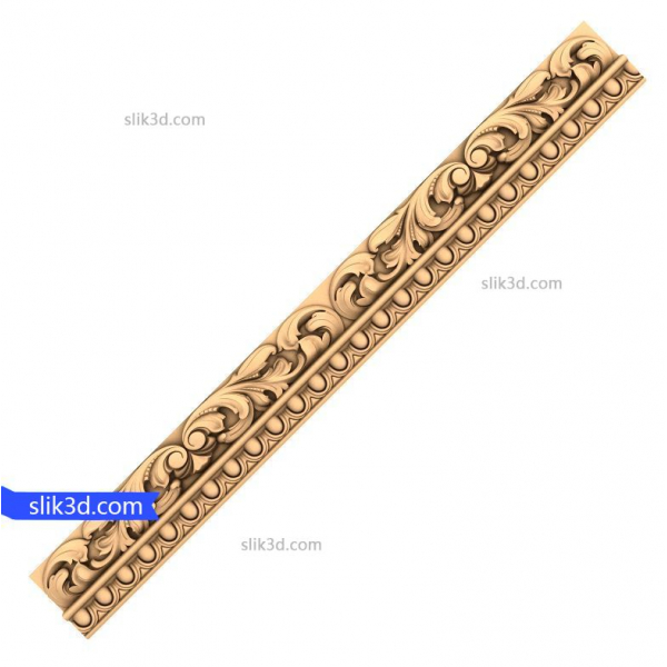 Exquisite Baroque Baguette 3D STL Model for CNC Exquisite Baroque Baguette 3D STL Model for CNC