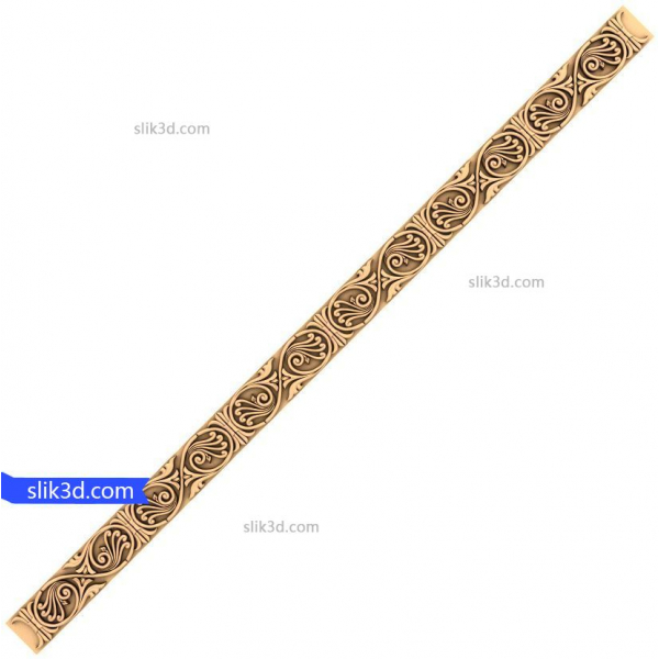 Ornate Wave Moulding 3D STL Model for CNC Ornate Wave Moulding 3D STL Model for CNC