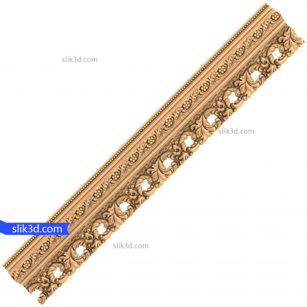 شاهوار شکوفا کتیبه 3D مدل برای CNC