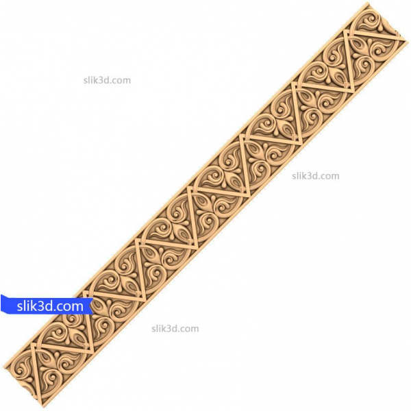 Eternal Spiral Frieze 3D-model til CNC- og 3D-print