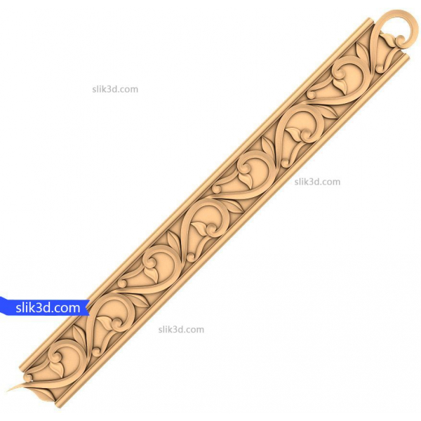 Florentine Scroll Panel 3D Model for CNC Florentine Scroll Panel 3D Model for CNC