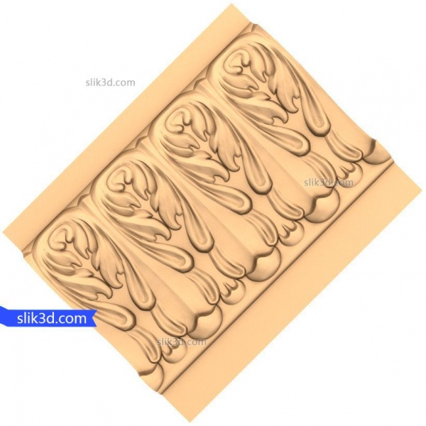 Royal Acanthus Relief 3D STL Model for CNC Royal Acanthus Relief 3D STL Model for CNC