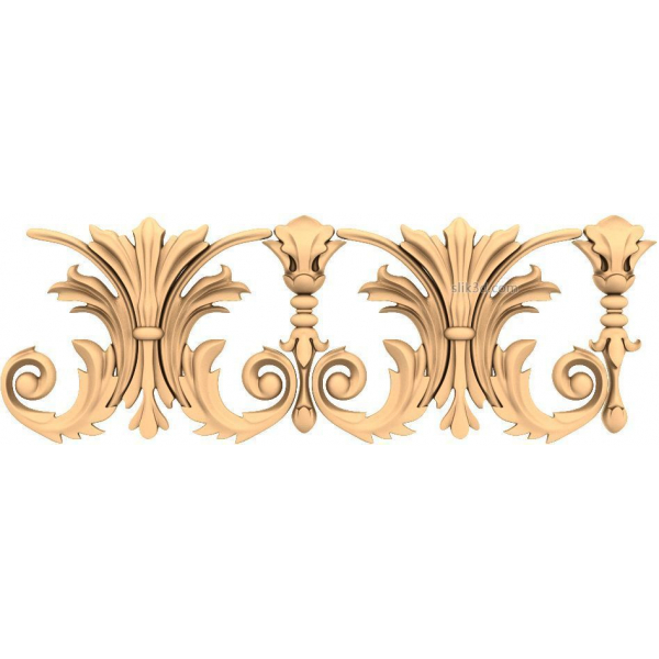 Regal Acanthus Frieze 3D STL Model for CNC Regal Acanthus Frieze 3D STL Model for CNC