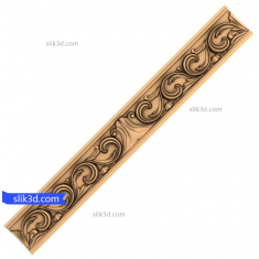 Graceful Scrollwork Panel