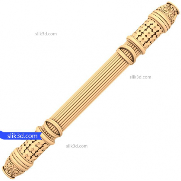 Eleganter Scroll-Griff 3D STL Modell für CNC Eleganter Scroll-Griff 3D STL Modell für CNC