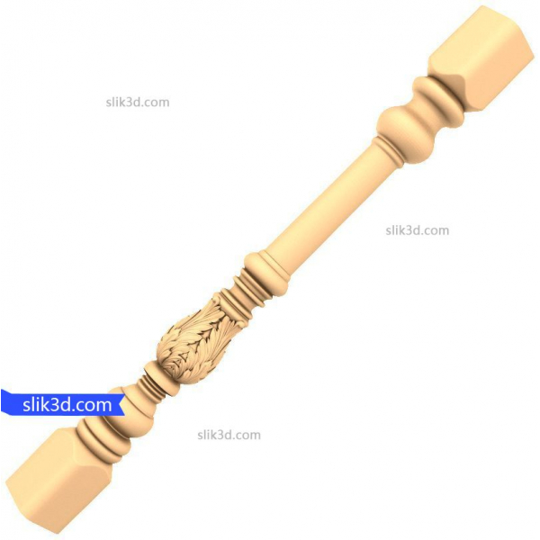 Verzierte Spindel 3D-Modell für CNC Verzierte Spindel 3D-Modell für CNC