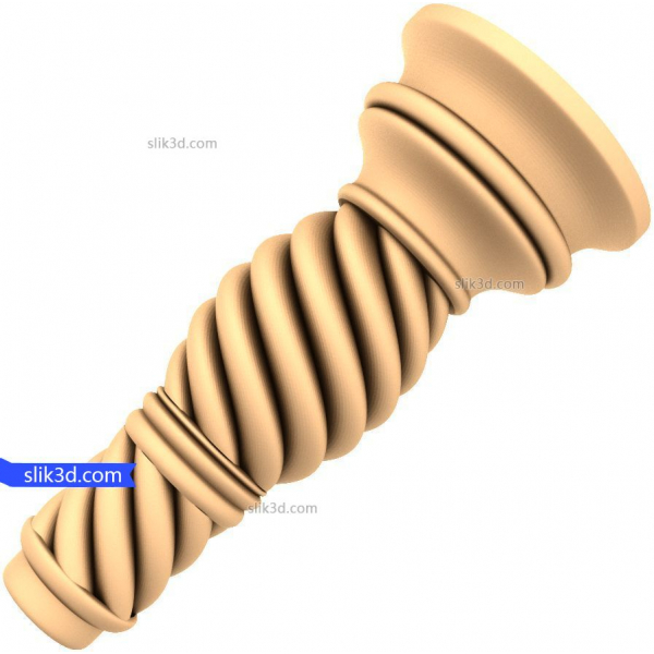 3D model Twisted Harmony Baluster pro CNC 3D model Twisted Harmony Baluster pro CNC
