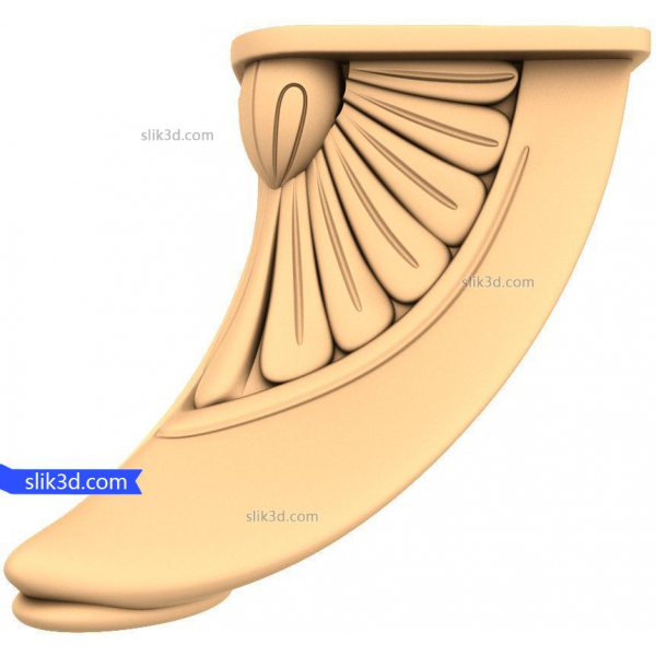 Eleganten 3D STL model nosilca listov