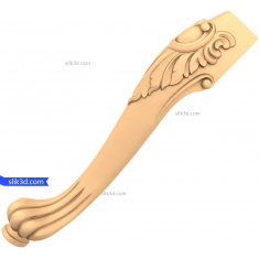 Picior elegant de scaun curbat