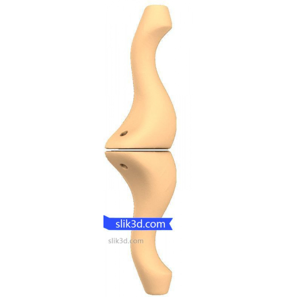 Modelo 3D STL de base abstracta y curvilínea para CNC Modelo 3D STL de base abstracta y curvilínea para CNC