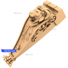 Ménsula de león noble