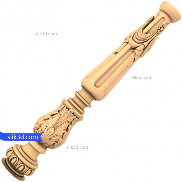 Ornate Baluster Delight - Modello 3D intricato per CNC Ornate Baluster Delight - Modello 3D intricato per CNC