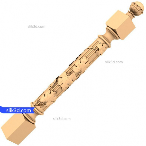 وائن ایمبلیشڈ بیلسٹر 3D STL ماڈل وائن ایمبلیشڈ بیلسٹر 3D STL ماڈل