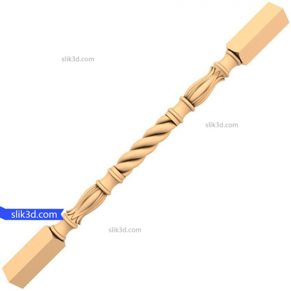 نموذج STL ثلاثي الأبعاد لـ Twisted Elegance Banister للطباعة ثلاثية الأبعاد والطباعة باستخدام الحاسب الآلي نموذج STL ثلاثي الأبعاد لـ Twisted Elegance Banister للطباعة ثلاثية الأبعاد والطباعة باستخدام الحاسب الآلي