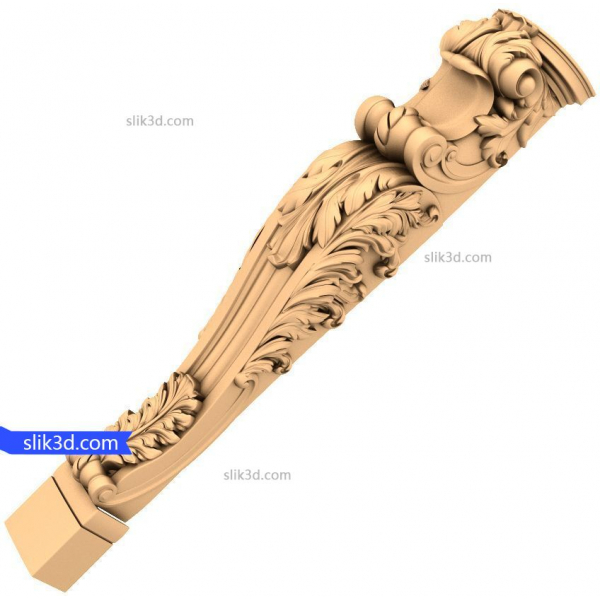Rococo Elegance 3D STL Model for CNC Routers