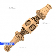 درابزين أنيق من الأزهار