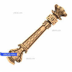 Pilaster s květinovým potěšením