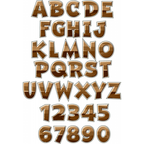 Deluxe En Bois Alphabet Et Nombre D'Images Clipart Set Deluxe En Bois Alphabet Et Nombre D'Images Clipart Set