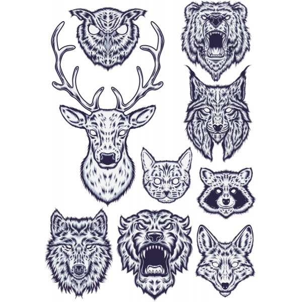 สัตว์ป่าเว็กเตอ Clipart งคลังสื่อ สัตว์ป่าเว็กเตอ Clipart งคลังสื่อ