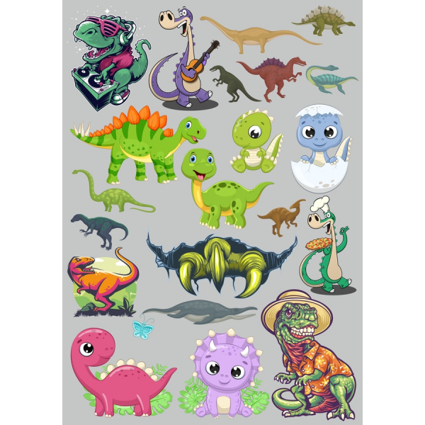 Çok Güzel Dinozor Vektör Küçük Resim Paketi Çok Güzel Dinozor Vektör Küçük Resim Paketi