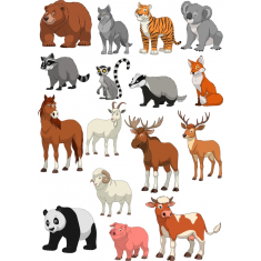 Caprichosa Animal De Set - 16 Cliparts