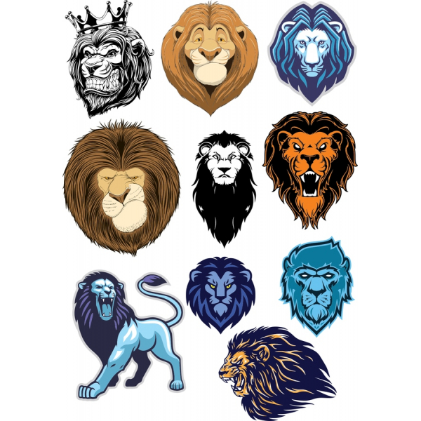 Մի շարք պլաստիկ այցեքարտերի Lion - 12 Եզակի Векторных Նկարազարդումներ Մի շարք պլաստիկ այցեքարտերի Lion - 12 Եզակի Векторных Նկարազարդումներ
