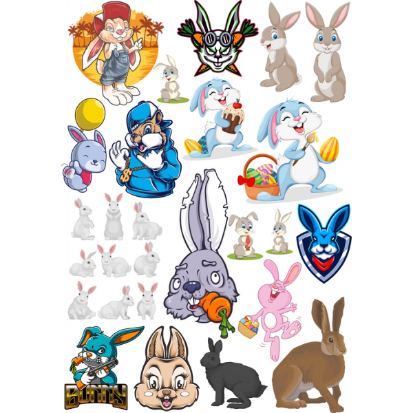 Iepurasul Vector Clipart Bundle - Ilustrații Fermecătoare pentru Proiectele Tale Creative Iepurasul Vector Clipart Bundle - Ilustrații Fermecătoare pentru Proiectele Tale Creative